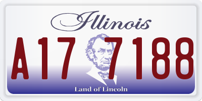 IL license plate A177188