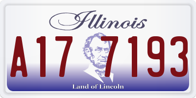 IL license plate A177193