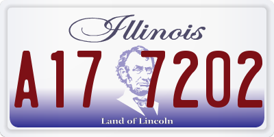 IL license plate A177202