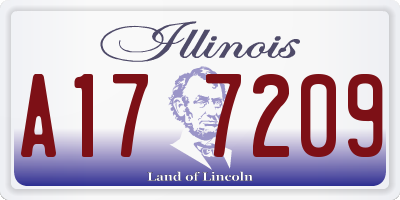 IL license plate A177209