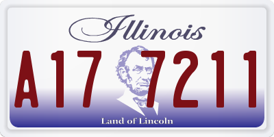 IL license plate A177211