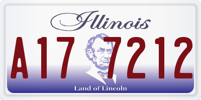 IL license plate A177212