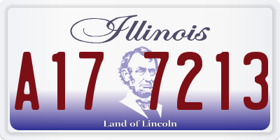 IL license plate A177213