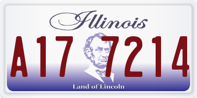 IL license plate A177214