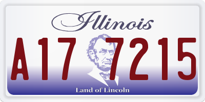 IL license plate A177215