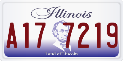IL license plate A177219