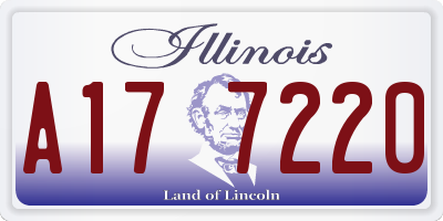 IL license plate A177220