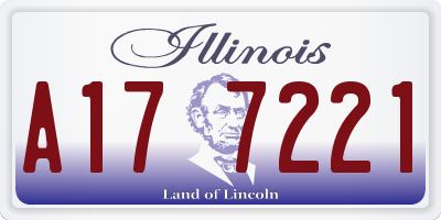 IL license plate A177221