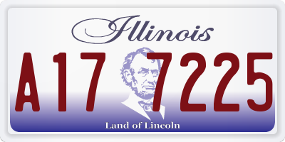 IL license plate A177225