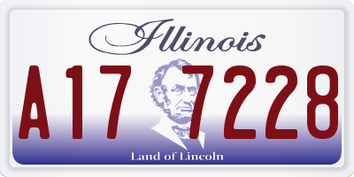 IL license plate A177228