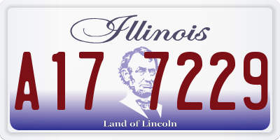 IL license plate A177229