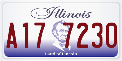 IL license plate A177230