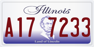 IL license plate A177233