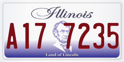 IL license plate A177235