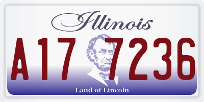 IL license plate A177236