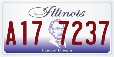 IL license plate A177237