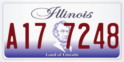 IL license plate A177248
