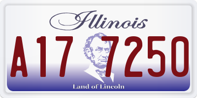 IL license plate A177250