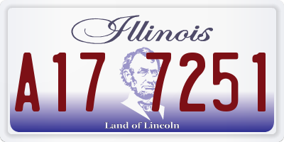 IL license plate A177251