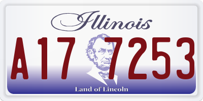 IL license plate A177253