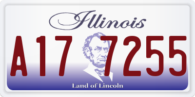 IL license plate A177255