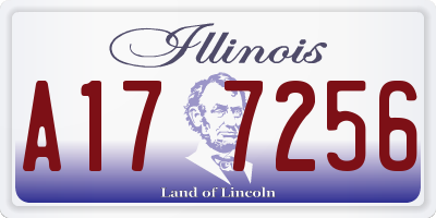 IL license plate A177256