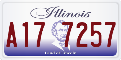 IL license plate A177257