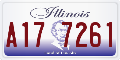 IL license plate A177261