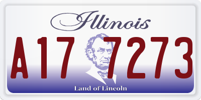 IL license plate A177273