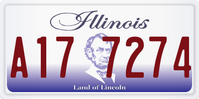 IL license plate A177274