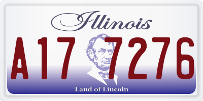 IL license plate A177276