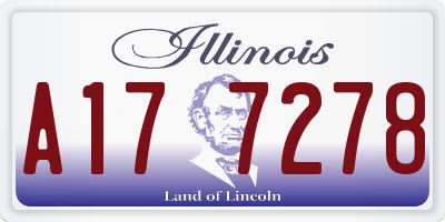IL license plate A177278