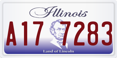 IL license plate A177283