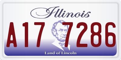 IL license plate A177286