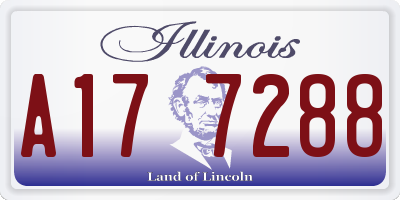 IL license plate A177288