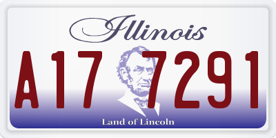 IL license plate A177291