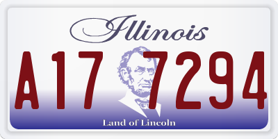 IL license plate A177294