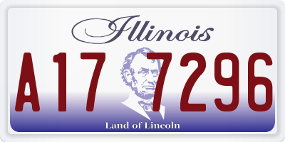 IL license plate A177296
