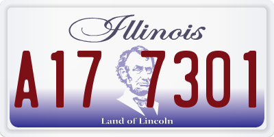 IL license plate A177301