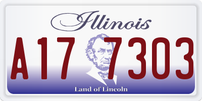 IL license plate A177303