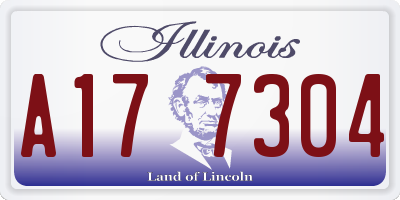 IL license plate A177304