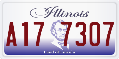 IL license plate A177307