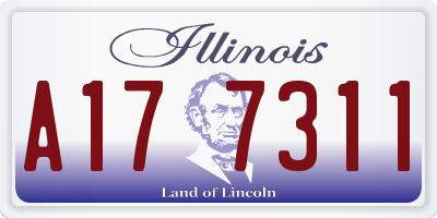 IL license plate A177311