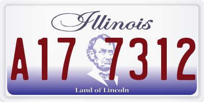 IL license plate A177312