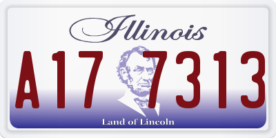 IL license plate A177313