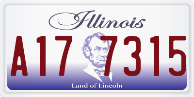 IL license plate A177315