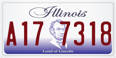 IL license plate A177318