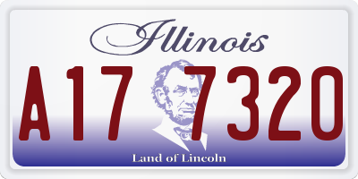 IL license plate A177320