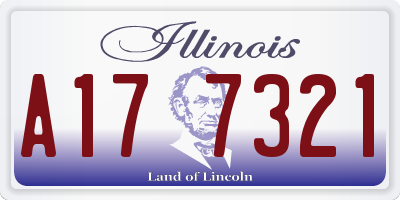IL license plate A177321