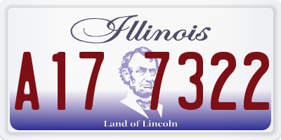IL license plate A177322